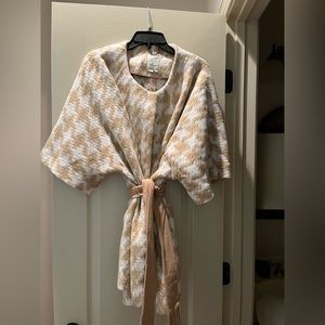Anthropologie dress coat with belt